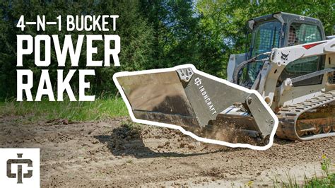 mini skid steer hydra bucket|skid steer power rake bucket.